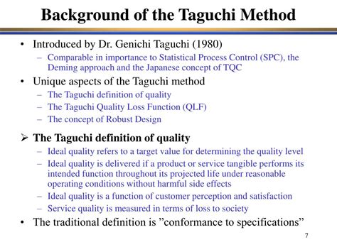 Taguchi’s Quality Philosophy: Analysis and Commentary.